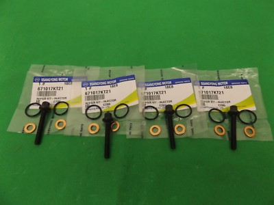 GENUINE SSANGYONG STAVIC MPV A100 & A155 2.0 L TD FUEL INJECTOR REPAIR KIT SET