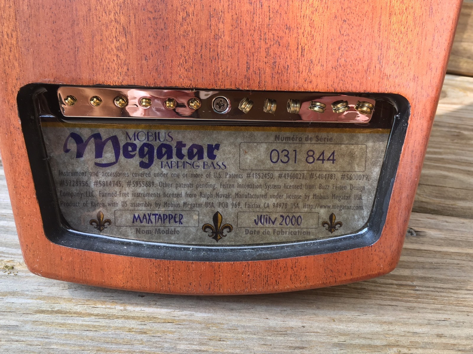 Mobius Megatar - twelve string tapping instrument - (Stereo bass and treble out)