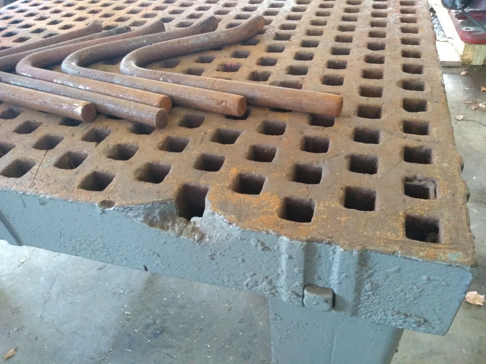 welding platen 5x5 foot,  5