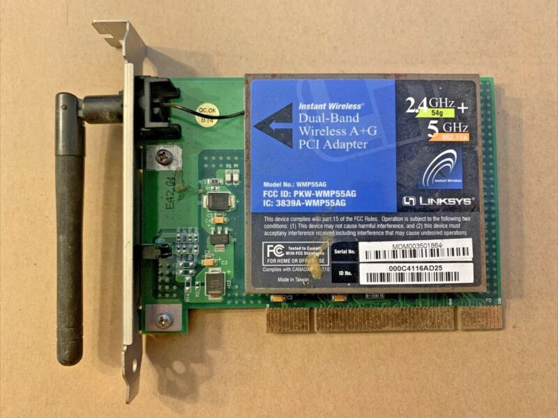 Cisco-linksys Wmp55ag Dual-band Wireless A+g Pci Adapter
