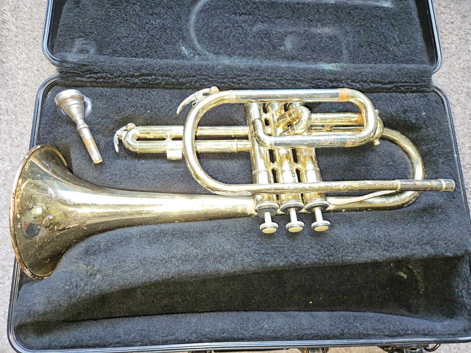 Yamaha YCR-231 cornet. Japan. Good cond, miss finger-hook Yamaha YCR-231 cornet. Japan. Good cond, miss finger-hook