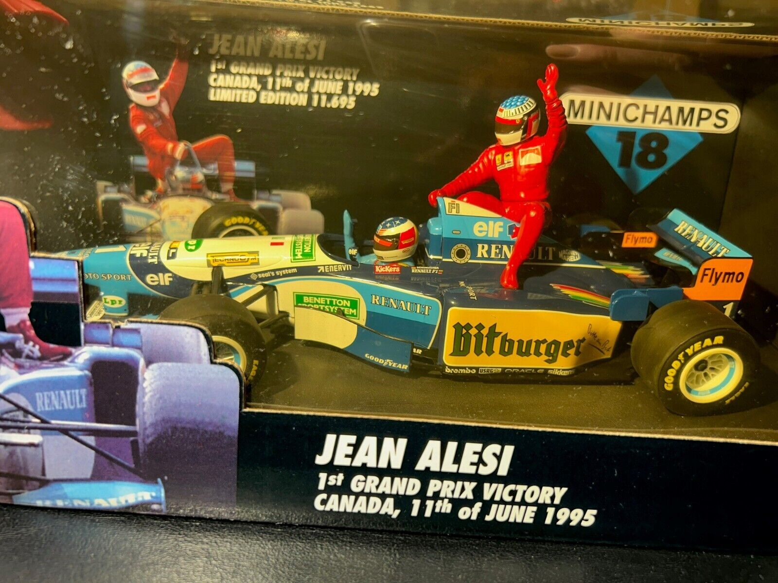 1/18 Minichamps - 1995 BENETTON-RENAULT B195 #1 MICHAEL 1/18 Minichamps - 1995 BENETTON-RENAULT B195 #1 MICHAEL