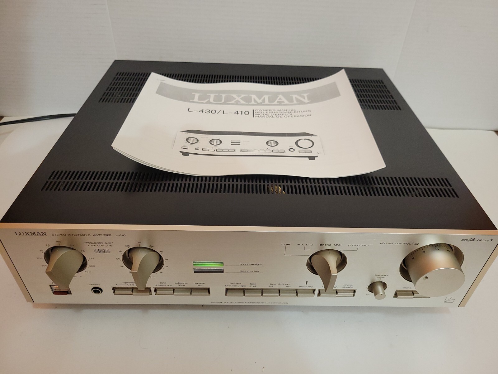 Luxman L-410 Stereo Integrated Amplifier 75Wpc Audiophile