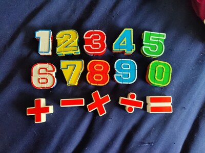 AlphaBots Transformering Numbers Math Equations Vintage Action Figures