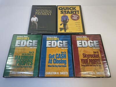 Carleton Sheets DVD Lot Real Estate Investor's Edge No Money Down Library