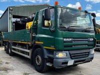 2013 DAF CF 26T DROPSIDE WITH HMF 1430 CRANE