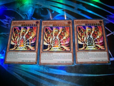 3x Lava Golem 1st Edition Ultra Rare RA01-EN001 Yu-Gi-Oh!
