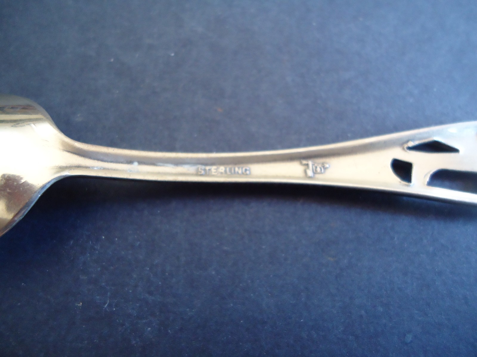 Vintage Sterling CHICAGO SOUVENIR SPOON  AIRPLANE 4 1/8