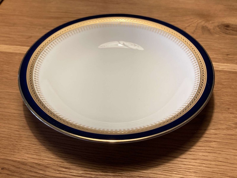 Echt Kobalt Scharffeuer Suppenteller Fast Wie Neu