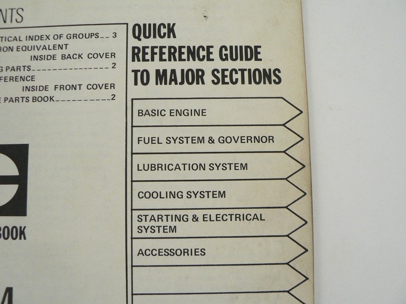 Vintage Caterpillar CAT Service Parts Book Catalog List 3204 Engine 1976