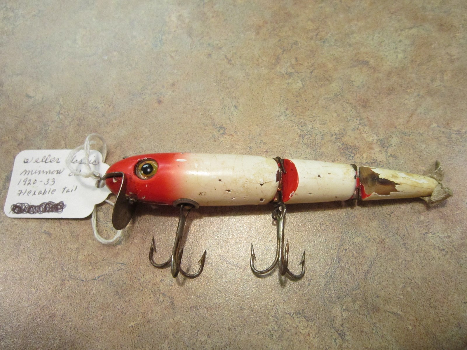VINTAGE WELLER CLASSIC MINNOW LURE FLEX TAIL 1920-33 | eBay VINTAGE WELLER CLASSIC MINNOW LURE FLEX TAIL 1920-33 | eBay