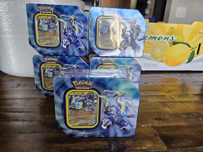 Pokemon Paldea Legends Tin 2 Pack Miraidon Koraidon EX FOIL TCG Brand New Sealed