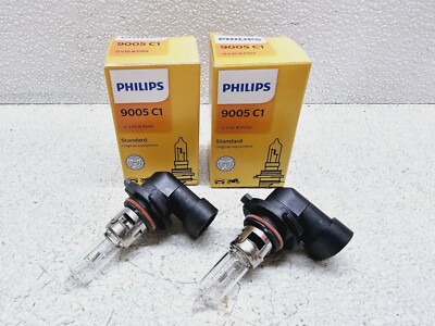 NEW X2 PHILLIPS LIGHT BULBS 9005 C1 HEADLIGHT FOG LAMP 12V 65W WP20D HEAD LIGHT 