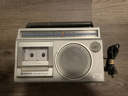 Vintage Hitachi TRK-5350H Stereo Portable Boombox Radio 70s