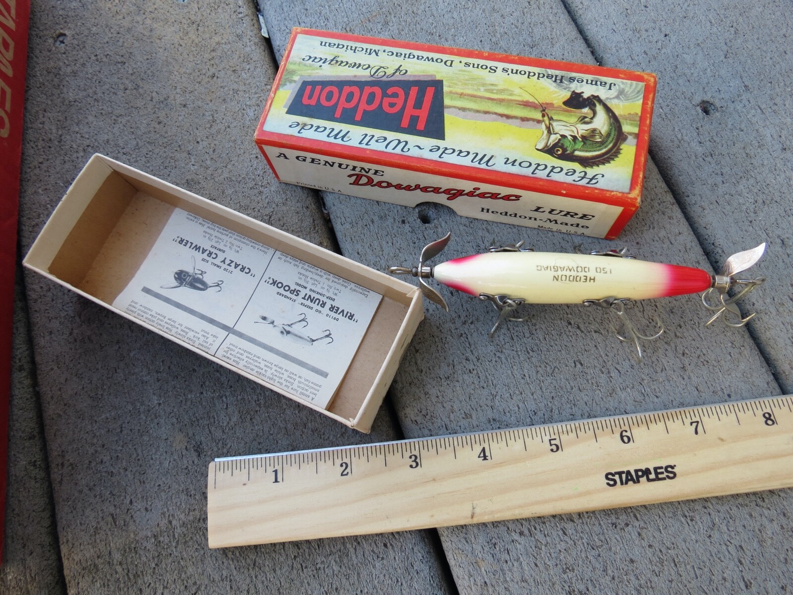 Heddon Dowagiac 150 RET minnow fishing lure (lot#18368) | eBay
