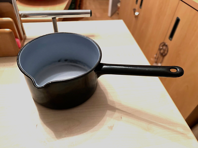 SALE Vintage German 1950s Enamel Saucepan Cookware Homeware