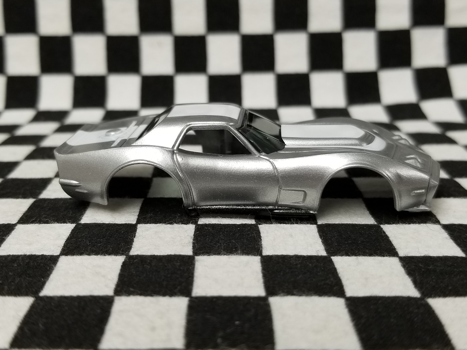 Silver & White AF Xtras A/P A Production Corvette - AFX, TOMY, Auto World