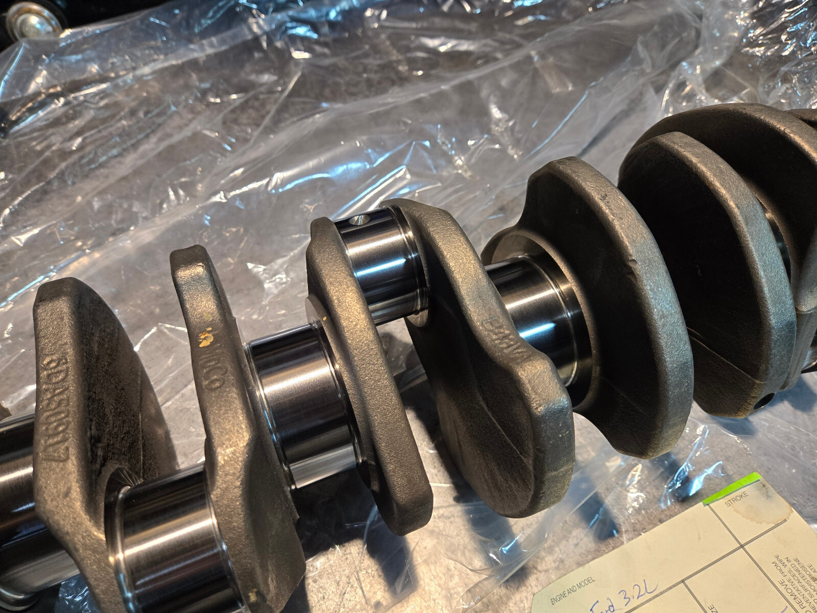 BK3Z-6303-A Motorcraft Crankshaft for 2015-2019 3.2L Ford Powerstroke - Picture 5 of 12