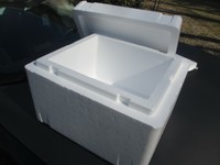styrofoam cooler