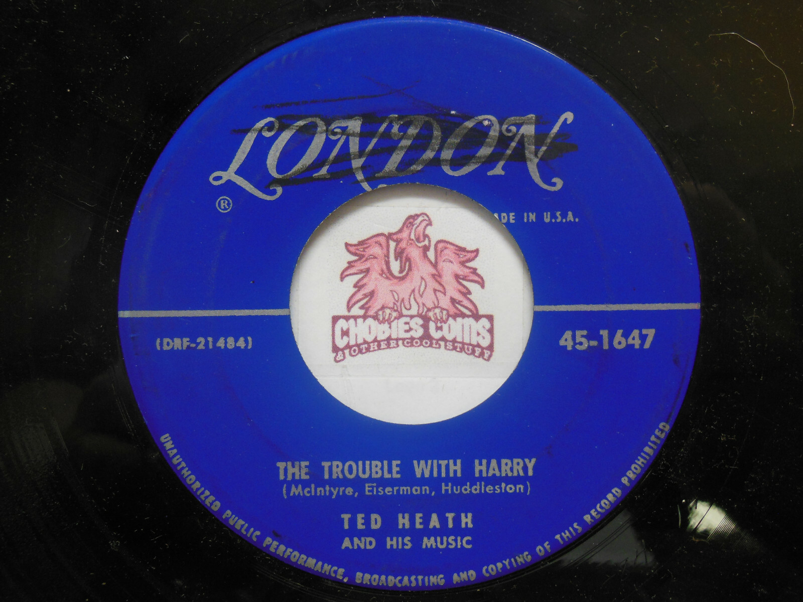 y. Ted Heath And His Music: Cloudburst / The Trouble With Harry