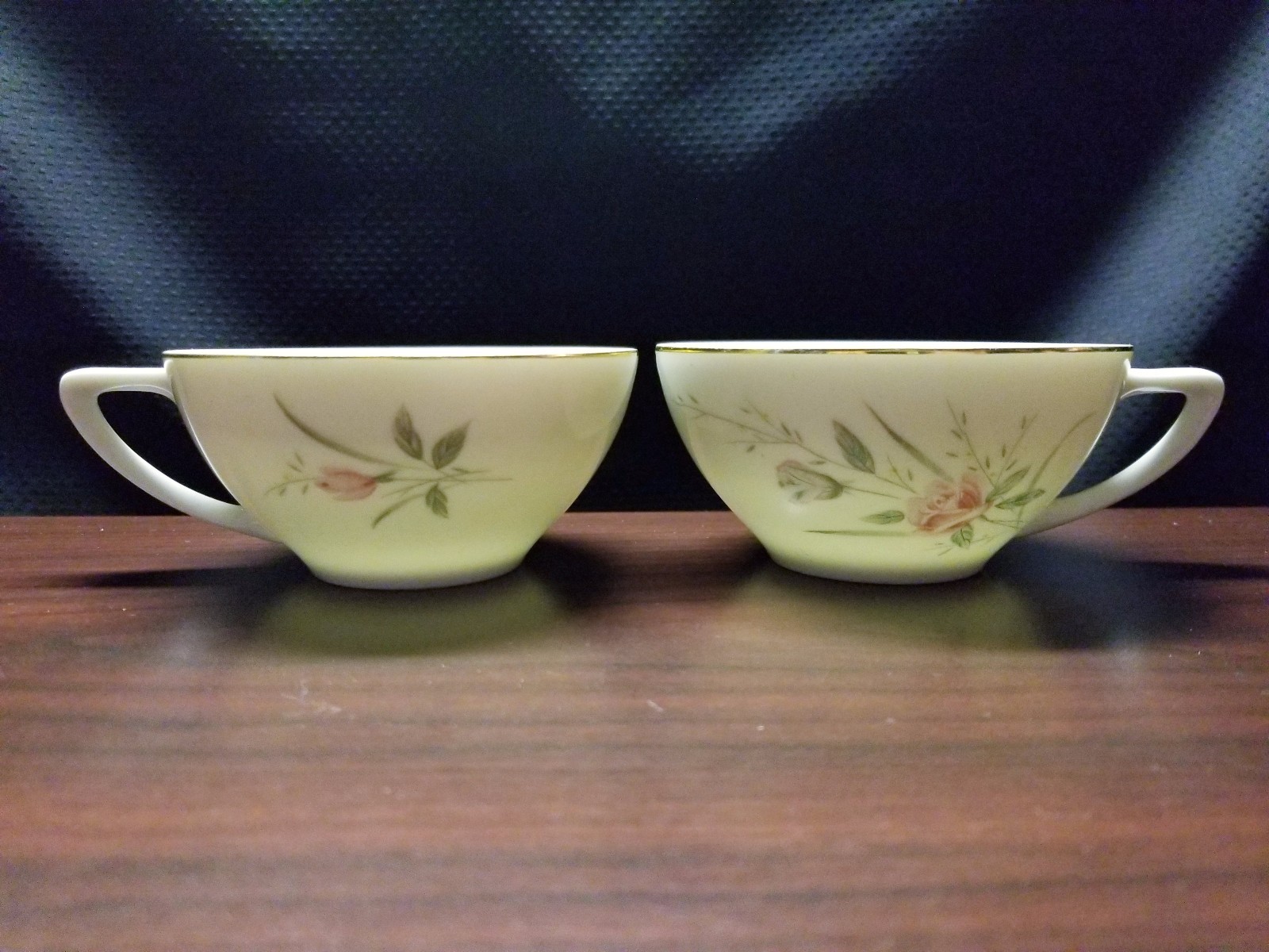 (Set of 2) Golden Rose Fine China Cup