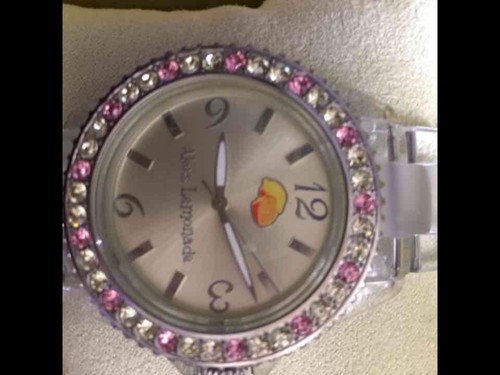 Yellow and Pink Bling Watch-Needs Batteries