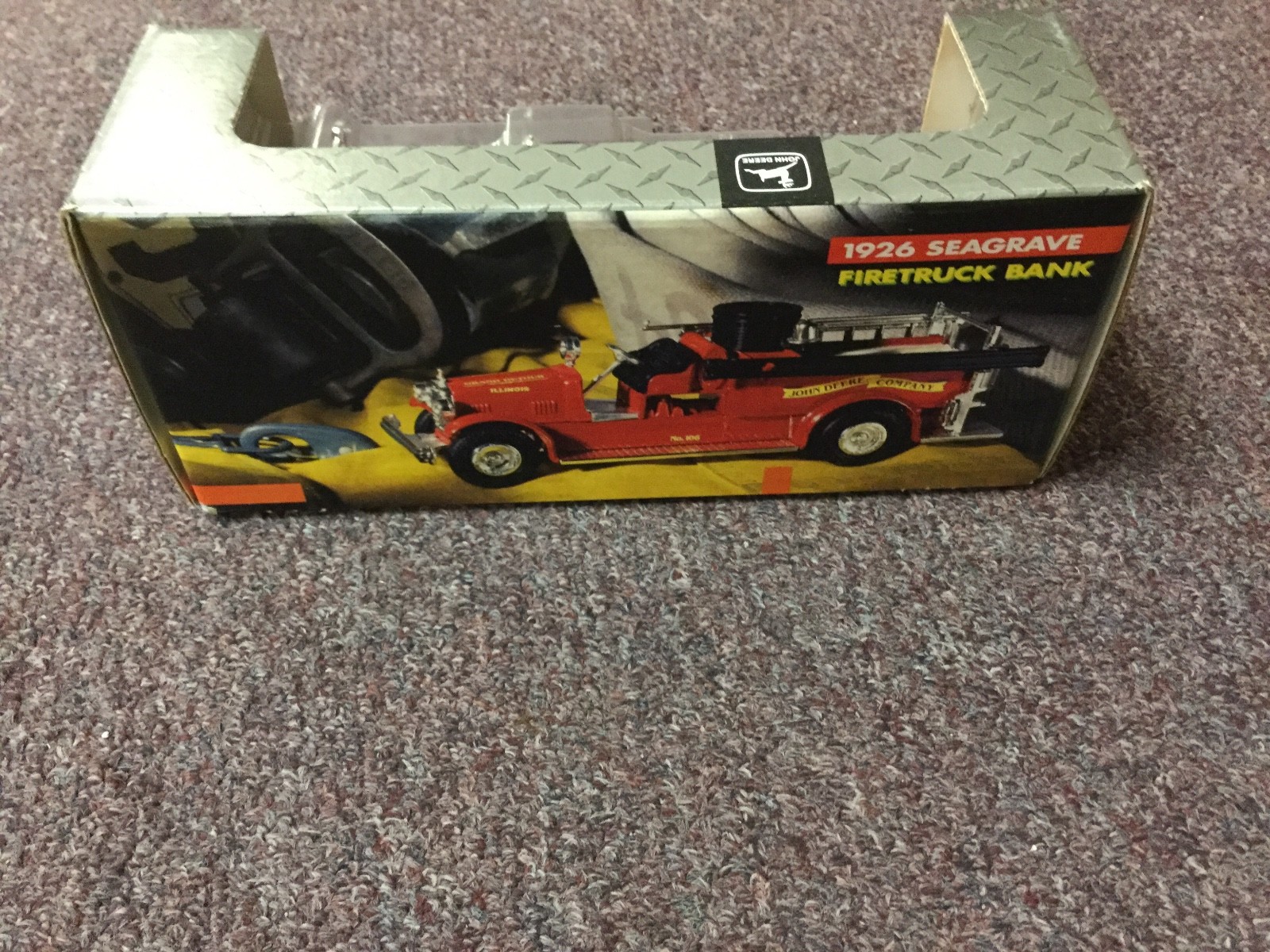 New in box ERTL John Deere 1926 Seagrave Firetruck Bank