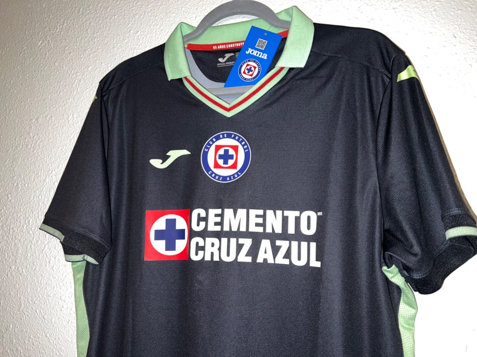 JOMA CRUZ AZUL MEN'S PORTERO BLACK JERSEY 22-23