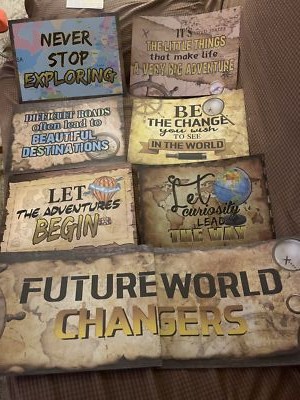 Inspirational Exploring Posters 7ct