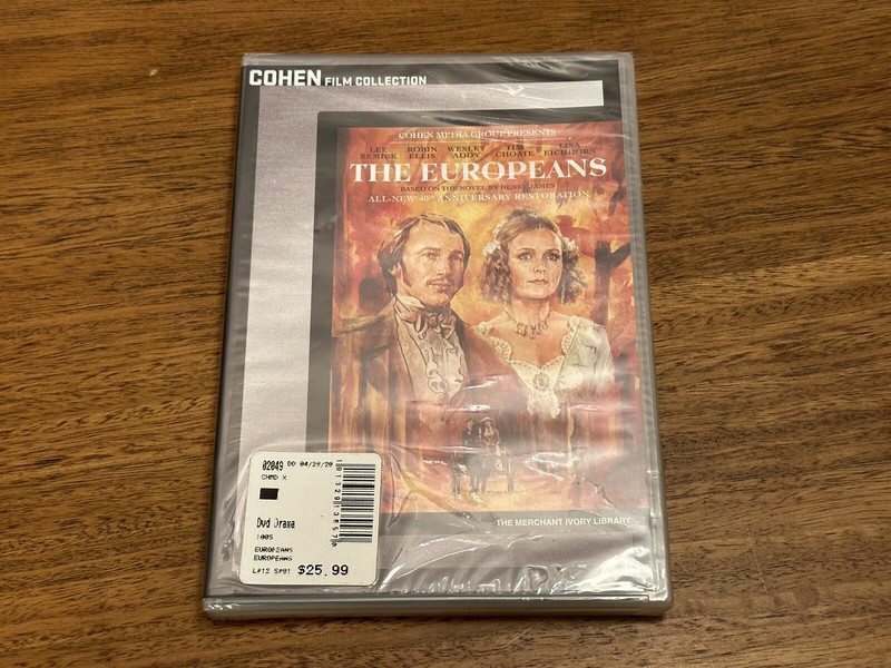 The Europeans (DVD, 1979) BRAND NEW SEALED