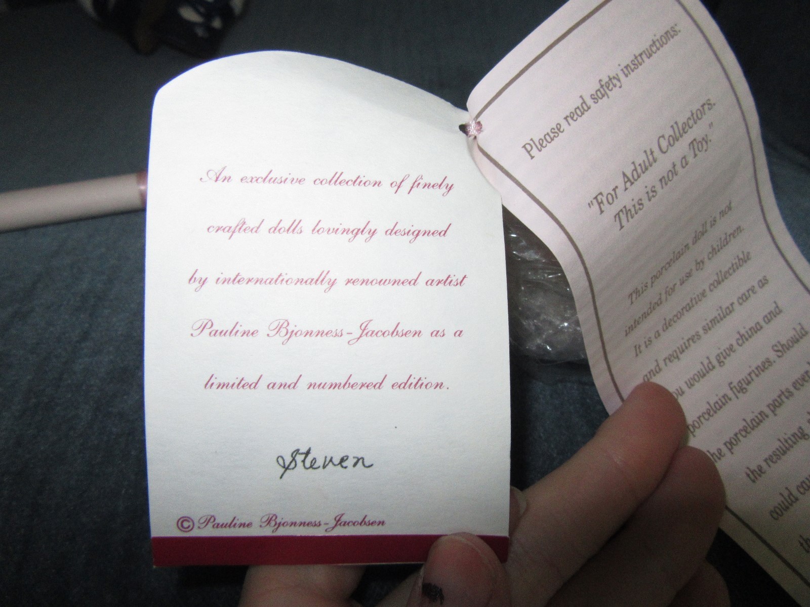 Pauline's Limited Edition Dolls 