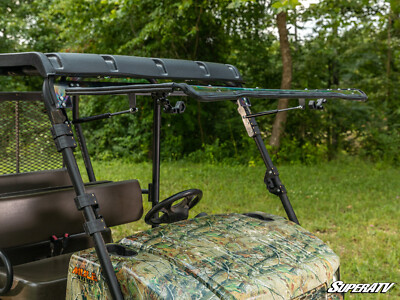 SuperATV Scratch Resistant Flip Windshield for Kawasaki Mule 4000/4010