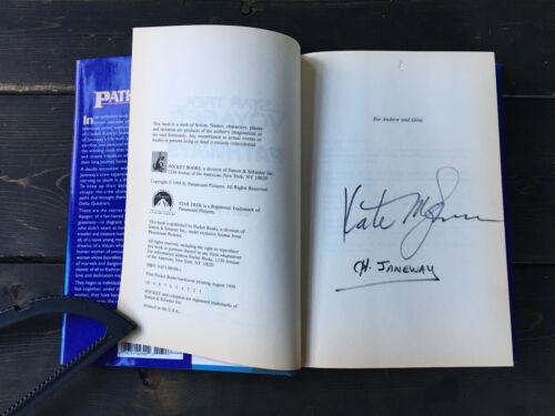 Autograph Copy Kate Mulgrew Signed Star Trek Voyager Pathways Taylor, Jeri  1998