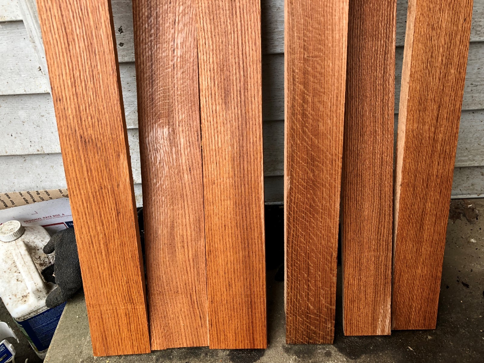 Quartersawn Red oak lumber