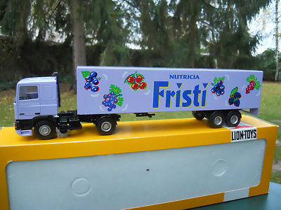  LION TOYS 1/50 DAF 95 ATI + SEMI-REMORQUE FOURGON " FRISTI  " MINT IN BOX   