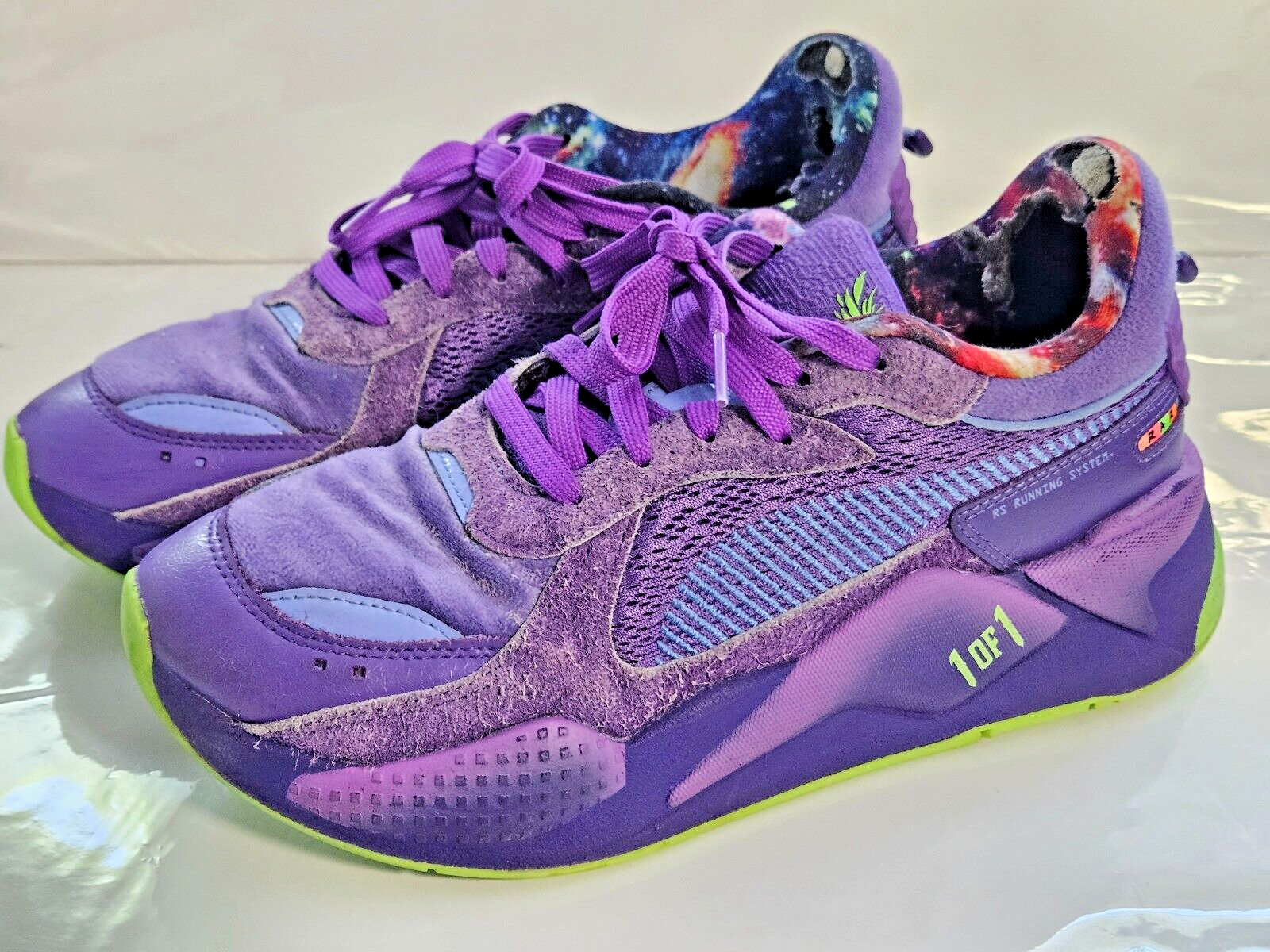 PUMA X LA MELO BALL RS-X GALAXY 387764-01 PURPLE LAVAR