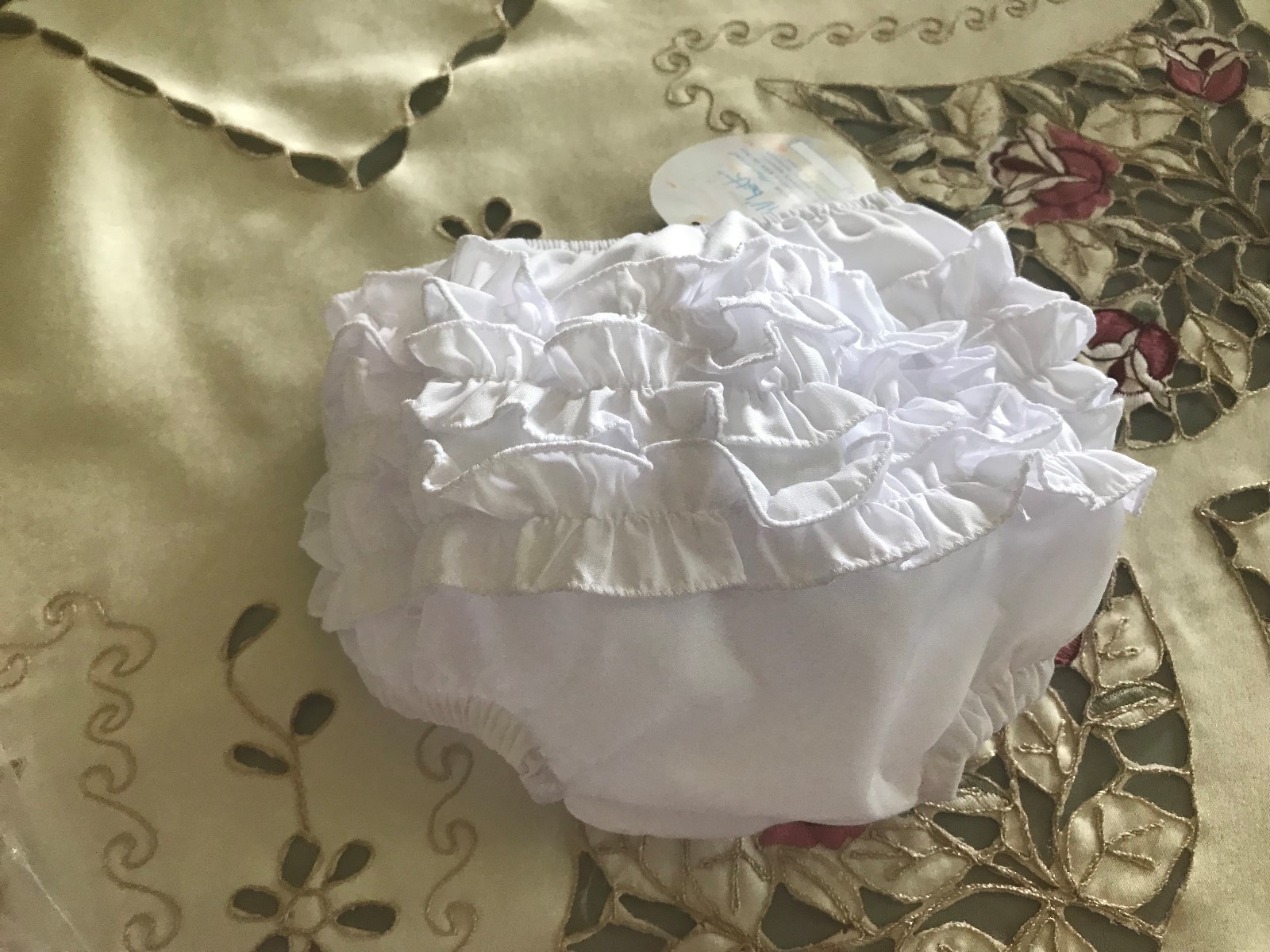 NWT Will'Beth Baby Ruffled Panties Size Newborn to 3M