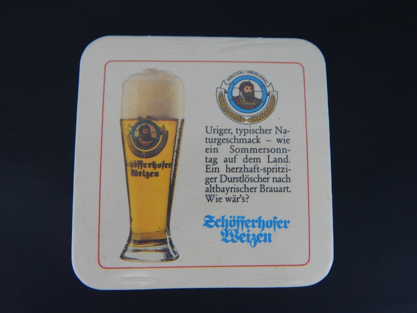 New Vintage Bar Coasters Schöfferhofer Weizen 100 pack? ML
