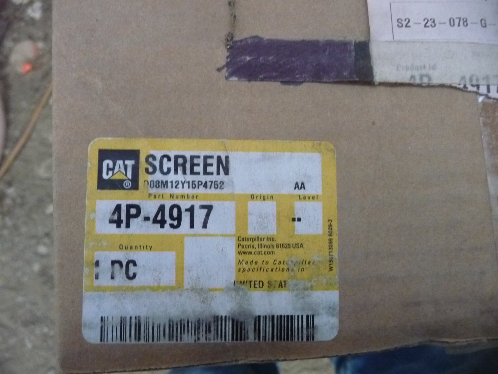 Caterpillar 4P-4917 OEM Screen | eBay