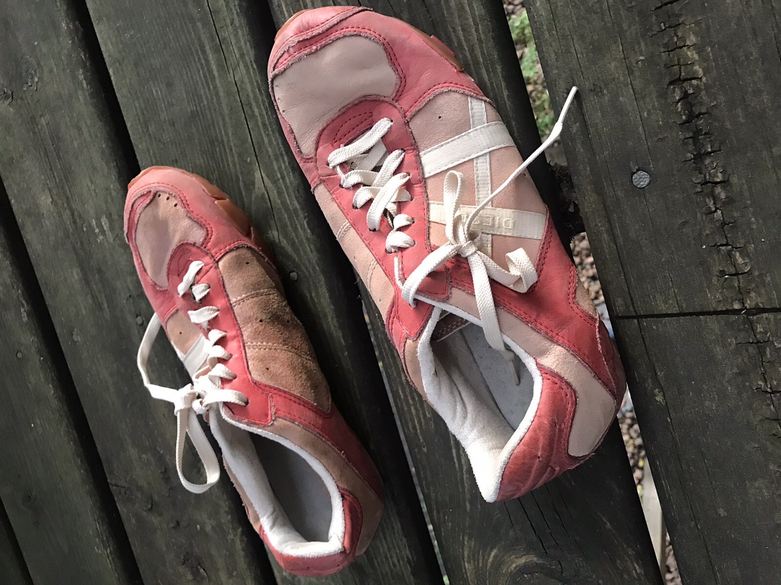 Womens DIESEL Pink Sneakers Tennis 