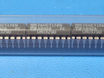 (10 PCS) 74HCT174N PHILIPS Flip Flop 1 Element D-Type 6 Bit Positive Edge 16-DIP
