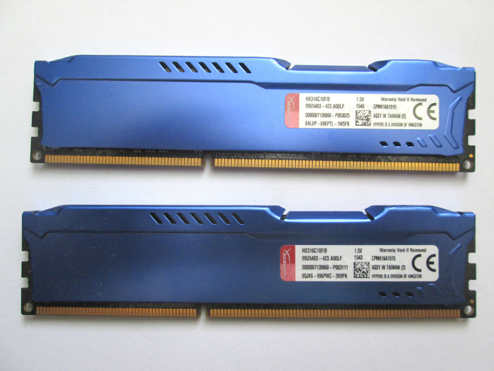 KINGSTON FURY HyperX 16GB (2 x 8GB) Memory DDR3 1600MHz 240