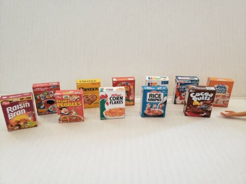 Barbie Doll 1:6  Kitchen Food Miniature Handmade Box of Cereal NOT REAL FOOD