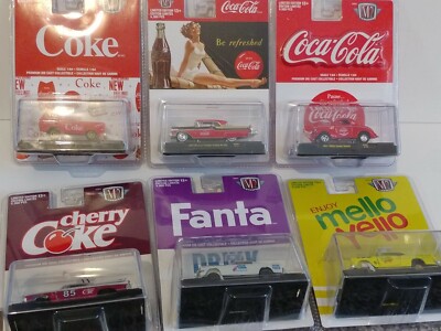 6 pack 2021 M2 MACHINES  Coke cherry mello yello ford chevy dodge willys coupe