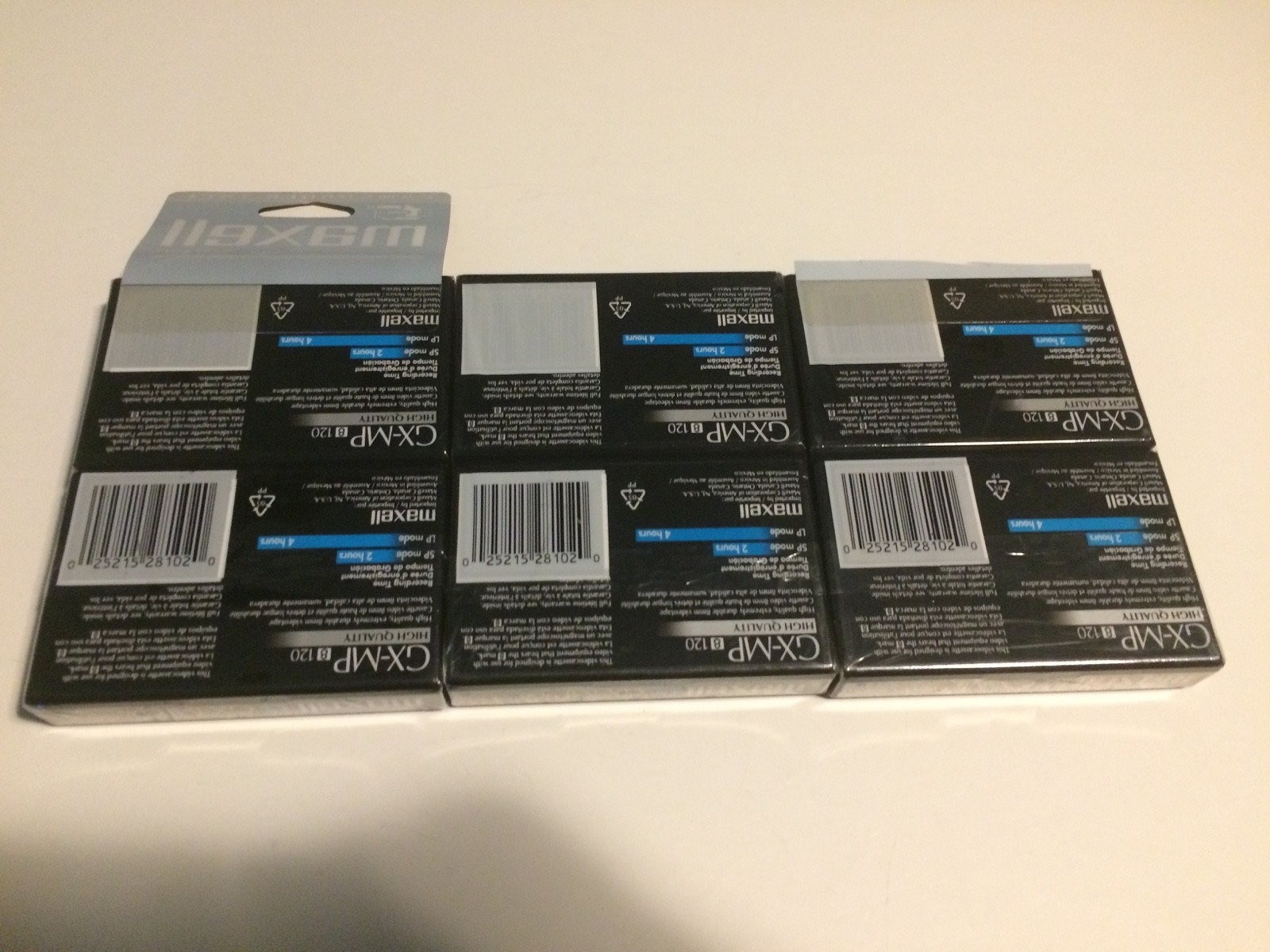 NEW 6 Maxell P6-120 GX 8mm GX-MP 120 Blank Tape Camcorder Videotapes - Sealed!
