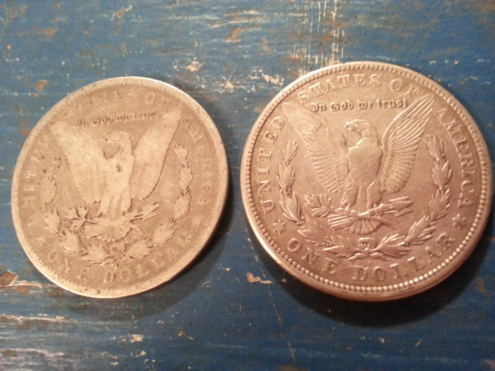 1921~S & 1900~O MORGAN 90% SILVER DOLLARS SHIP FREE L@@K!!!