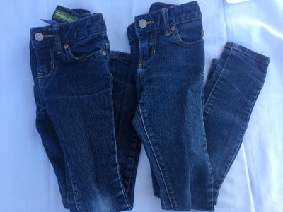 LOT of 2 Boys Super Skinny Denim JeansOLD NAVY Distressed Size 67 Blue