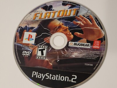 FlatOut Playstation 2 PS2 Black Label Disc Only Tested Clean Works