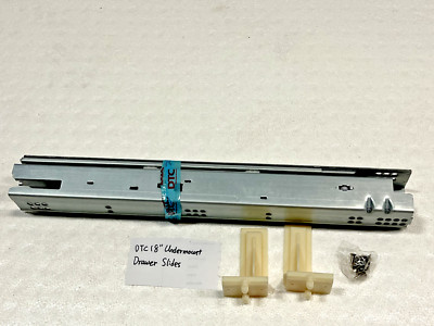 Pair of DTC 18'' Undermount Drawer Slides, Full Extension, Soft-Close Location F4