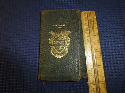 Vintage Tri Fold Wallet Advertising National Fidality Casualty Company Telegraph